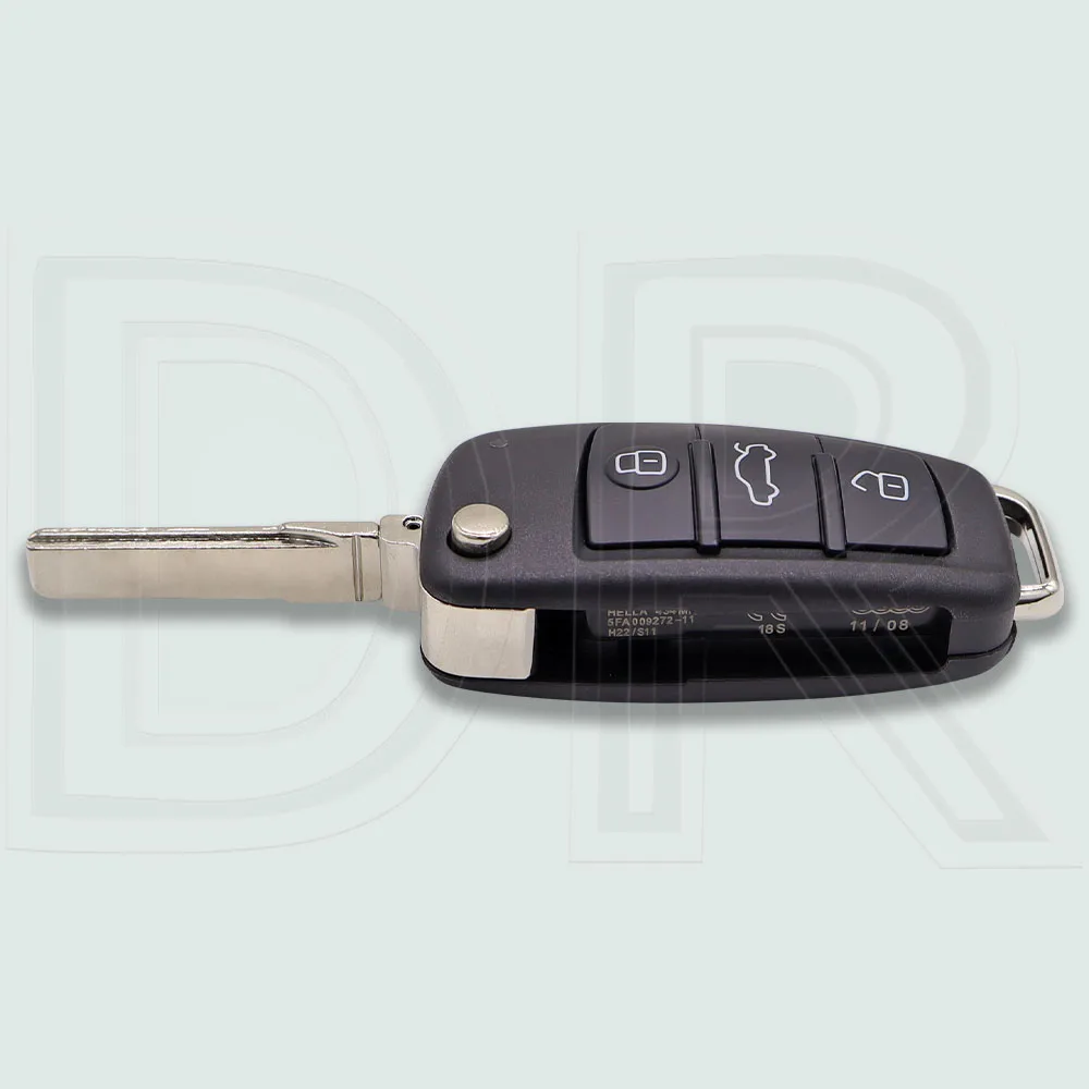 DR 3Button Replacement Flip HU66 Blade Car Key Shell Case Fob Houisng Case For Audi A2 A3 A4 A4L A5 A6 A6L A8 Q7 S5 TT RS