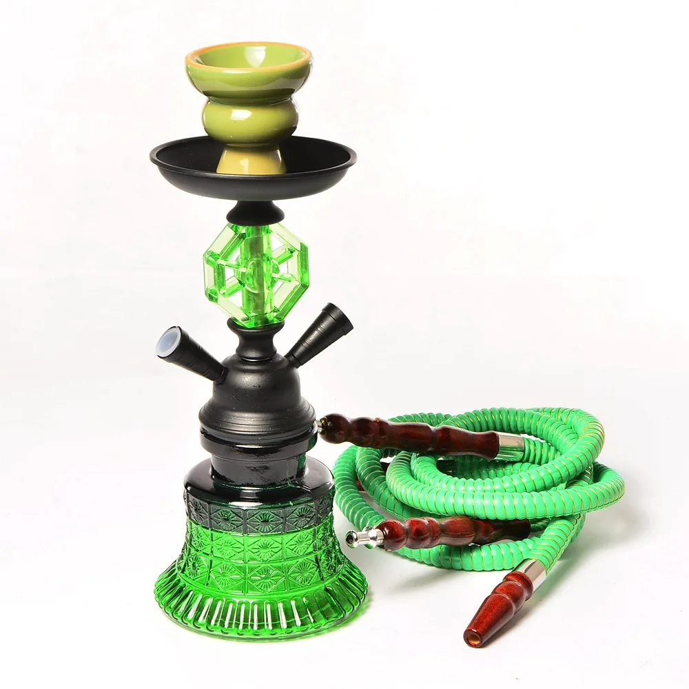 Arabic Hookah, Double Tube Glass Hookah Accessories, Hookah Shisha for Bar, 1 Set