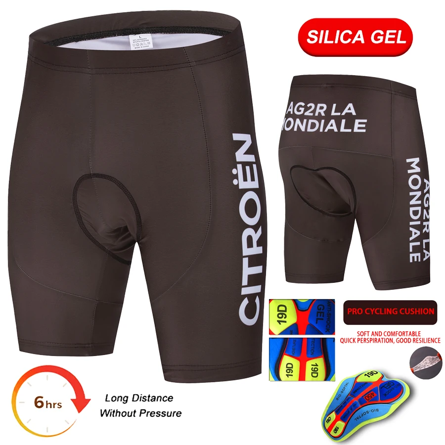

Ag2r Men Cycling Bib Shorts Bicycle Bibs Reflective Road Bike Clothes Slim Fit Tights Outdoors Sports Long Distance Breathable