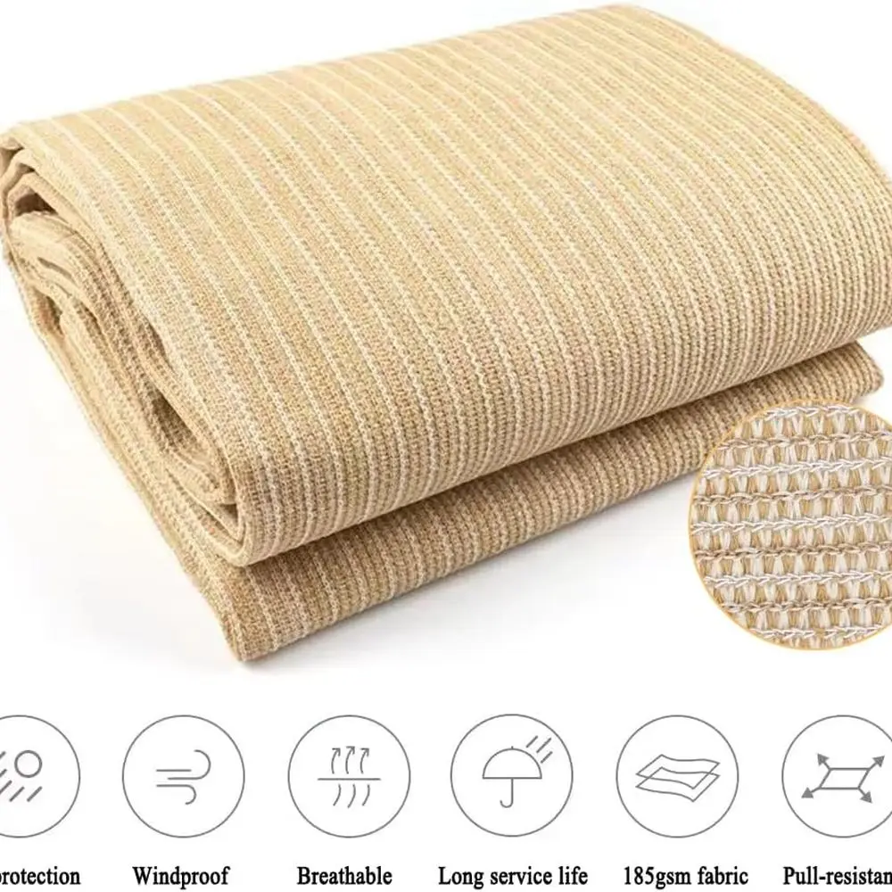 90% 차광 6x15피트 그늘망 메쉬 커버 (야외 파고라, 정원, 테라스, 데크, 뒷마당용)