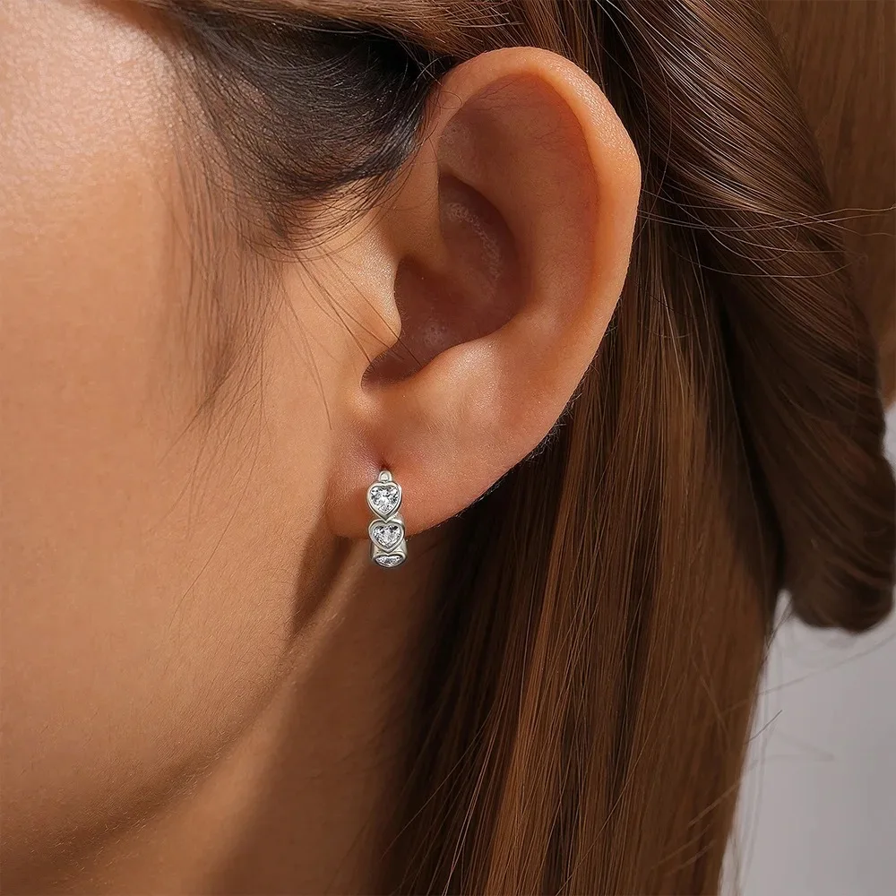 Neue Moissanit-Ohrringe aus 925er-Sterlingsilber für Damen, exquisite Freundin, Hochzeit, Verlobung, Schmuck, modisches Geschenk – Detail 4