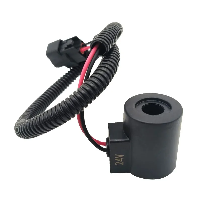 

Rotary Solenoid Valve Pilot Safety Lock Coil for Excavator Doosan DX55 Daewoo DH60-5 60-7 12V 24V High Quality Replacement Part