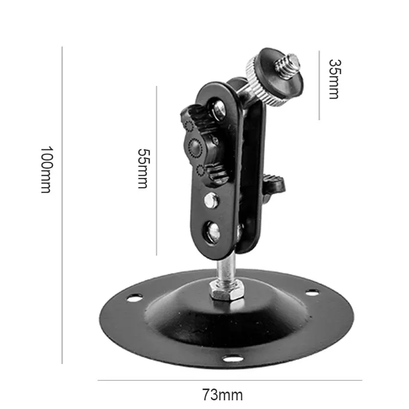 Imagem -03 - Metal Wall Mount Bracket para Câmera de Trilha ao ar Livre Instalação Suporte do Monitor Segurança Rotary Cctv Surveillance Stand