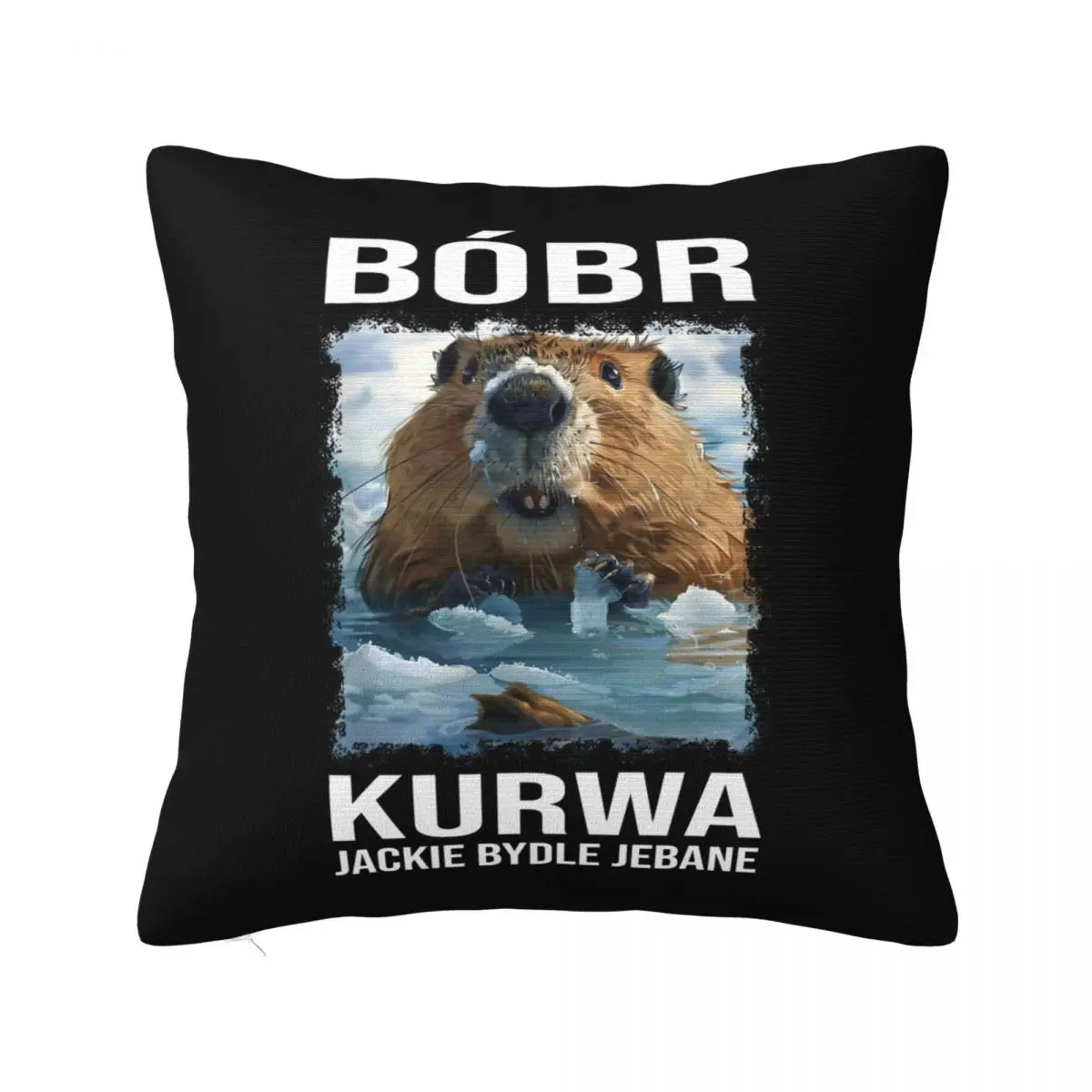 Bober Bobr Kurwa Square Pillow Case Cushion Cover Customized Zipper Decorative Throw Pillow Case Cover for Home 45*45cm