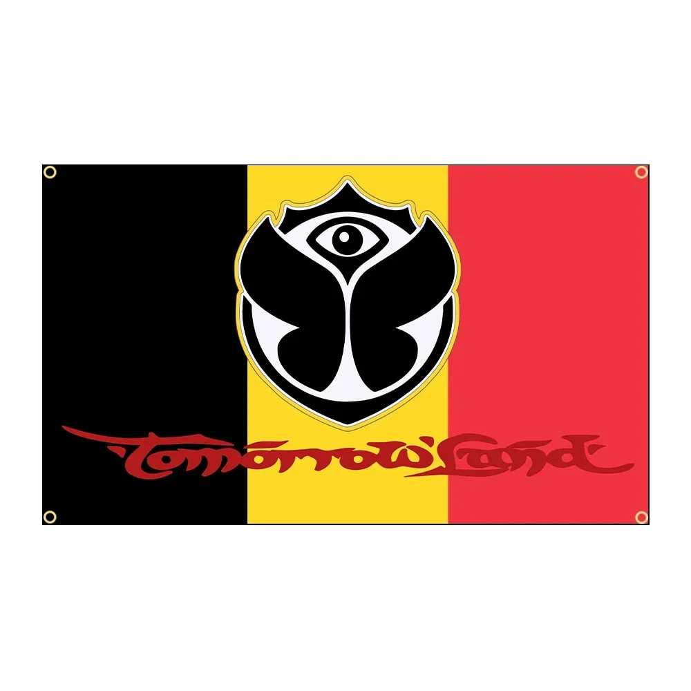 FLAGDOM 90x150 سنتيمتر تومورولاندز العلم البوليستر المطبوعة حركة مهرجان الموسيقى راية للديكور #3