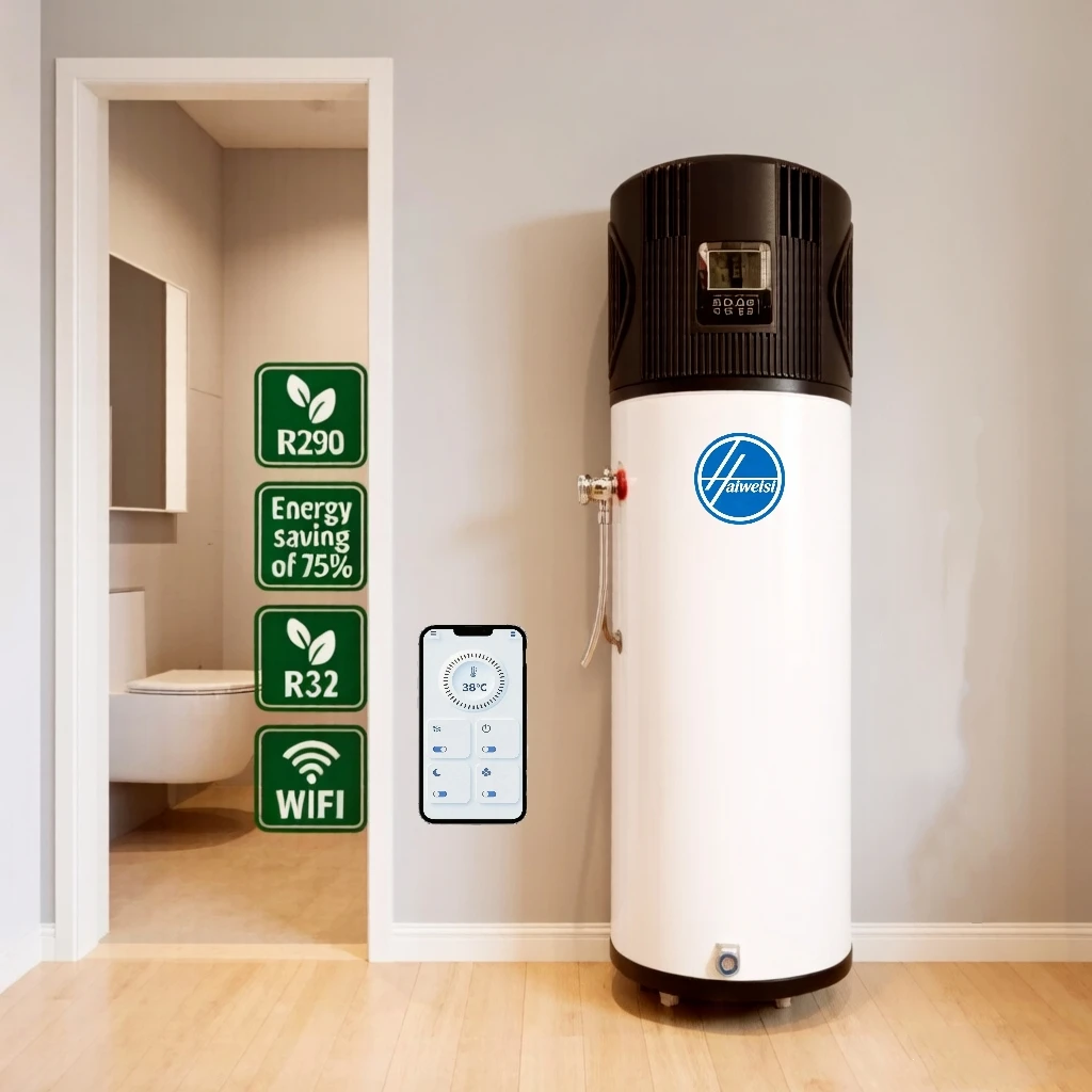 R290  Inverter Heat Pump Water Heater CE Certified Energy-Saving Heating & Cooling For Small Homes