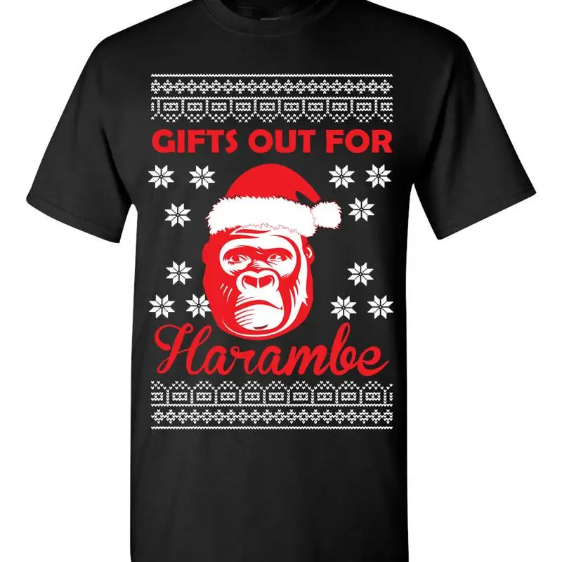

Футболка s Out for Harambe Christmas Ugly Sweater Design 1553