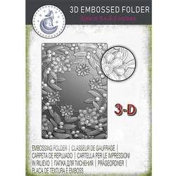 2024 New Sealed For Christmas Series Missing Corner Flower 3d Embossed Folder Used For Diy Photo Album Card Making Process In Cl