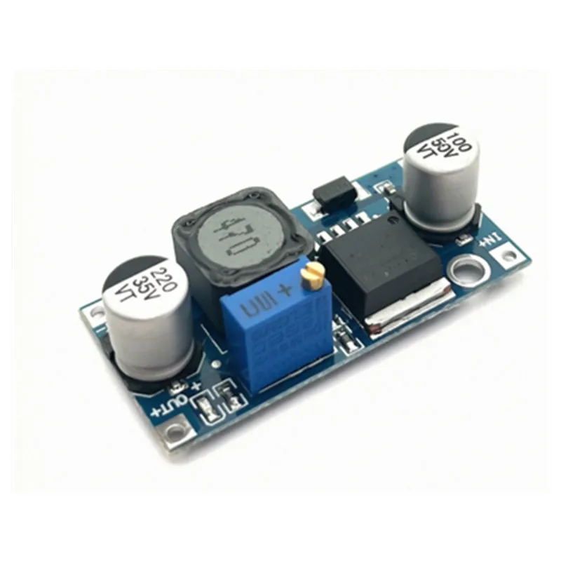 LM2596S DC-DC adjustable step-down power module with 3A capacity, capable of converting 12/24V to 12/5/3.3V stable voltage board