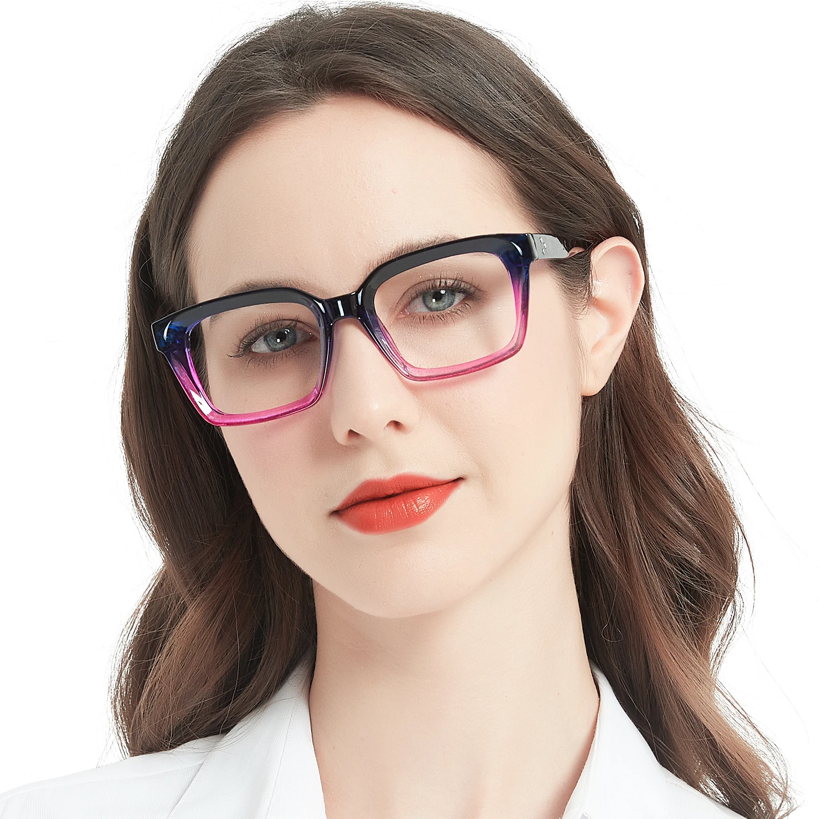 

Women Reading Glasses Anti-Blue Light Optical Presbyopia Glasses Square Magnifier Decorative Eyewear Fashion Eyeglasses Frames