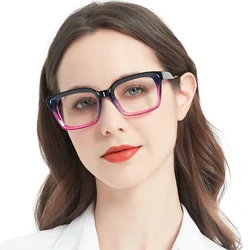 Women Reading Glasses Anti-Blue Light Optical Presbyopia Glasses Square Magnifier Decorative Eyewear Fashion Eyeglasses Frames