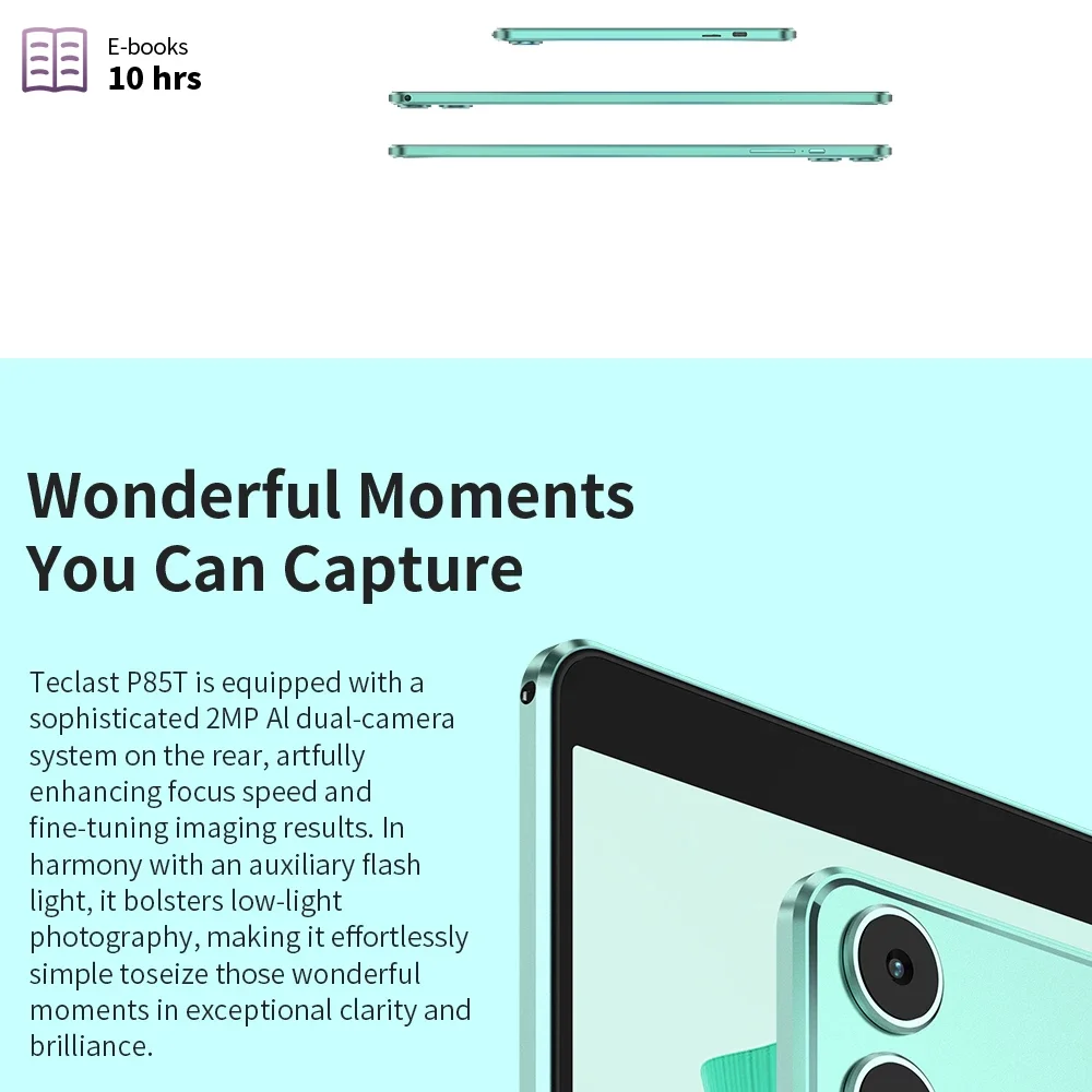 Teclast P85T 2026 Tablet Allwinner A523 8-Core 1.8Ghz 10Gb(4Gb+6Gb) Ram 64Gb Rom 8 Inch 800×1280Ips Wifi5 4g 5000Mah Type-C
