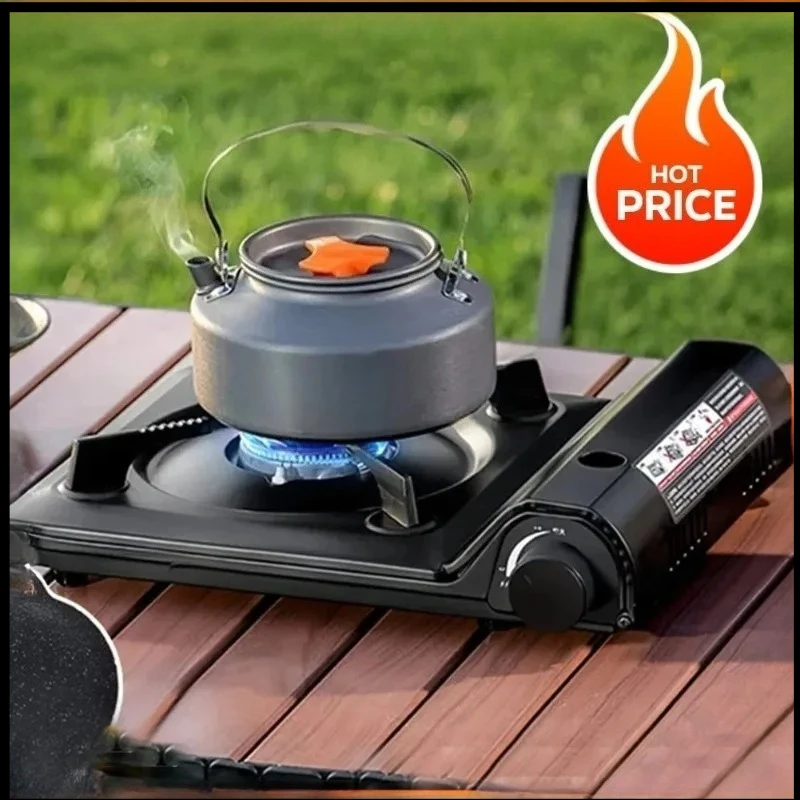2026 Portable Single Burner Camping Gas Stove  Automatic Ignition Cassette Stove for Indoor Outdoor Cooking Hiking Picnic