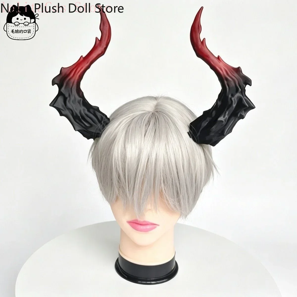 Accessoires de cosplay imprimés en 3D, inspirés de l’anime Limbus Company et de Don Quichotte, pour Comic Con, jeux de rôle, cornes, bandeau pour cheveux, cadeau d’Halloween pour femmes.