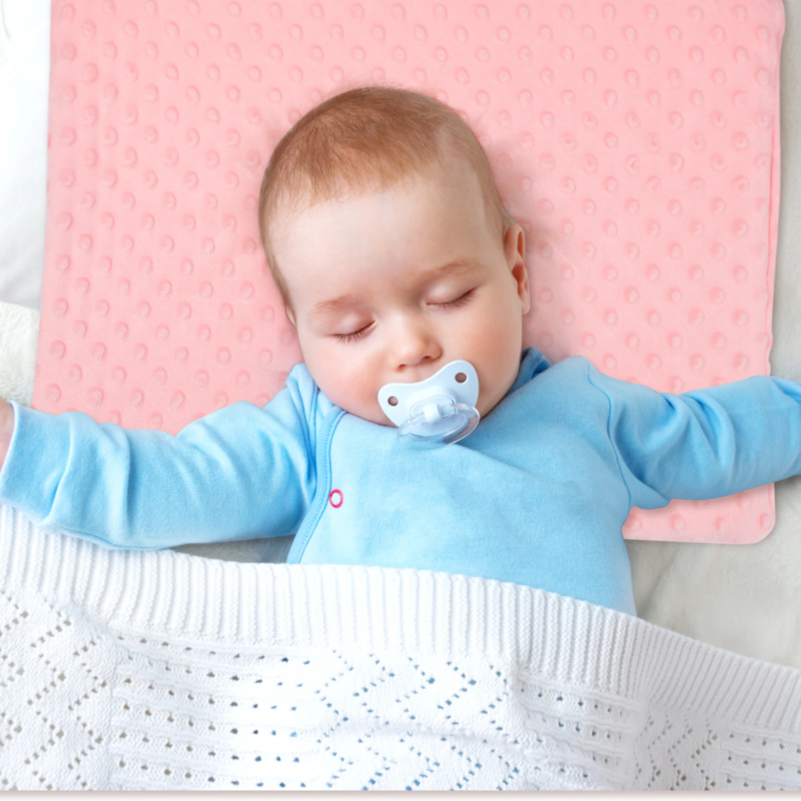 

1pcs Wedge Shape Anti-spitting Pillow Gray Baby Wedge for Sleeping Newborn Crib Soft Comfortable Breathing Prevention Infant