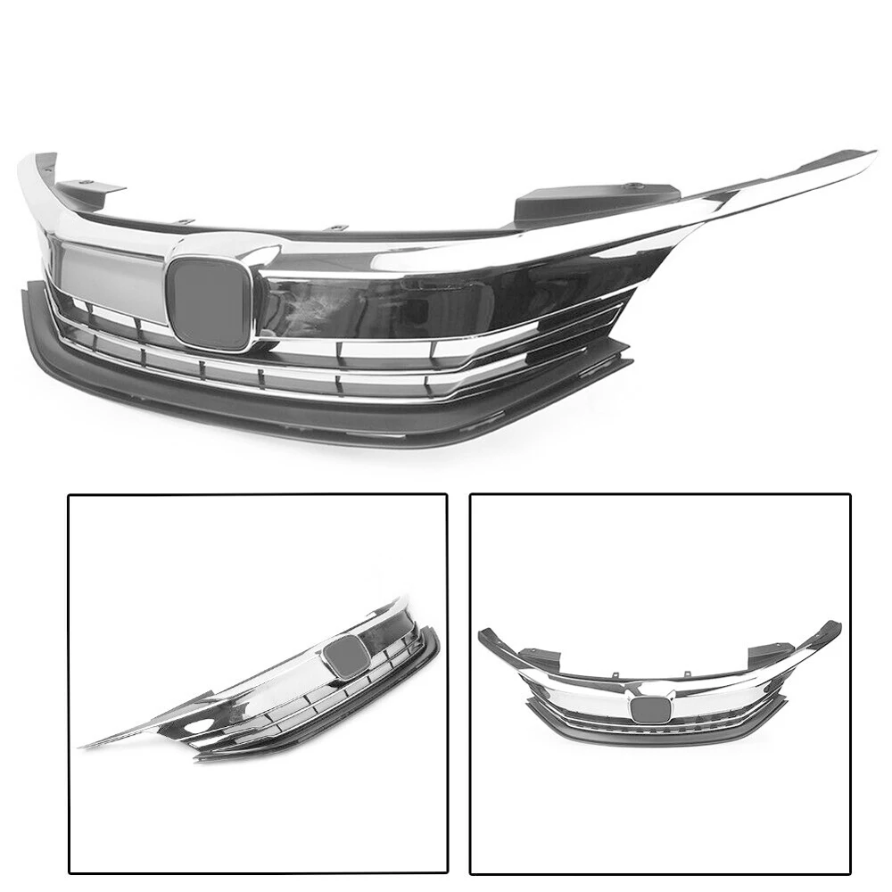 Chromschwarzer vorderer oberer Grill 2016–2017 für Honda Accord Limousine der 9. Generation