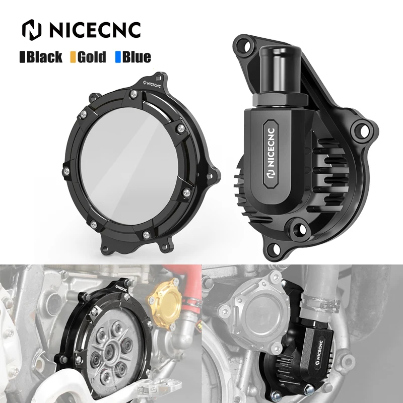 

For Suzuki DRZ400 DRZ400E DRZ400S DRZ400SM DRZ 400 S DRZ 400 SM 2000-2024 Motorcycle Clear Engine Clutch Cover Water Pump Cover