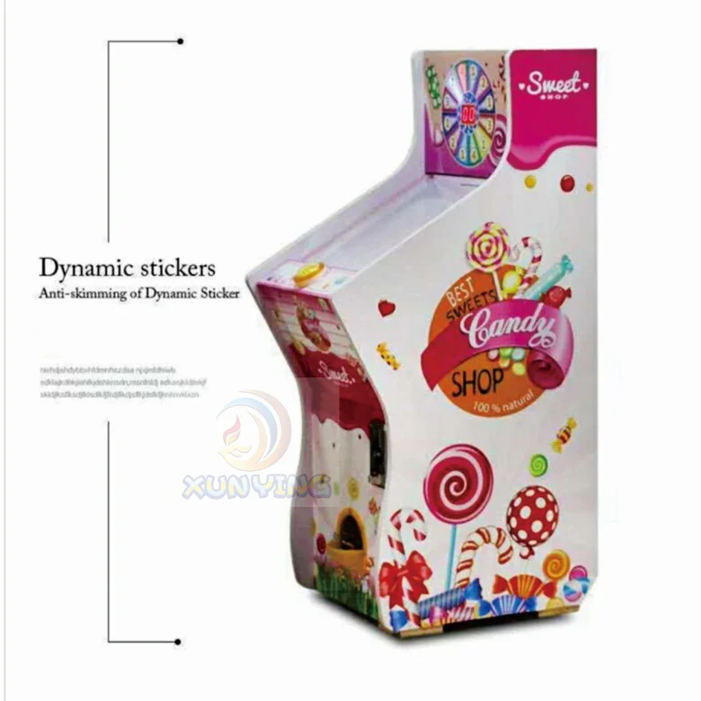 

Подарочный автомат для детей с монетоприемником в помещении, игровой автомат для продажи сахарных конфет