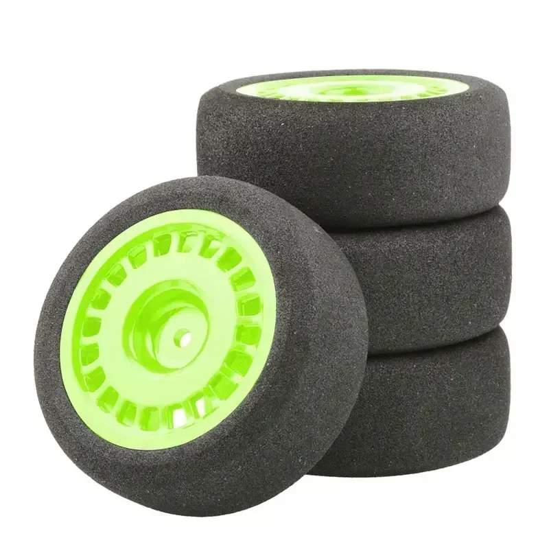 4Pcs 68mm Foam Tire Sponge Tyre Wheel Rim Set for Wltoys 144001 124016 124017 124018 124019 104001 RC Car Upgrade Parts view 4