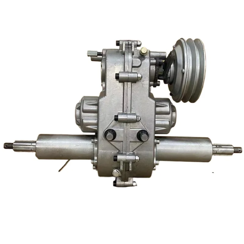 

High and low speed all-terrain tracked vehicle transporter steering transmission