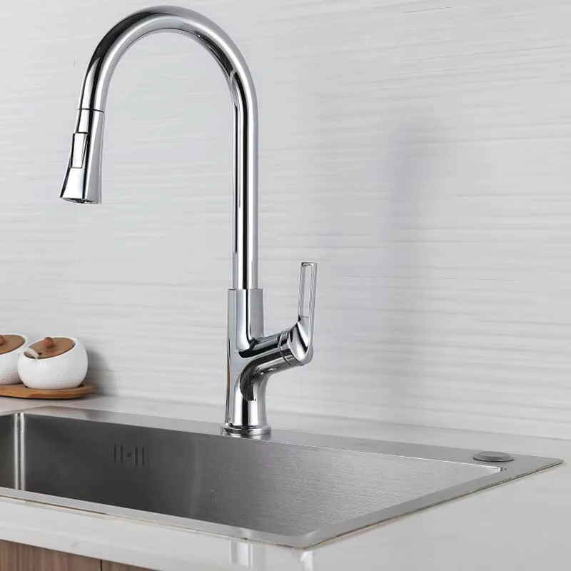 

New Kitchen Dish Basin Pull Universal Faucet Wash Basin Rotation Pull Multi-Function Hot And Cold Kitchen Pull Faucet