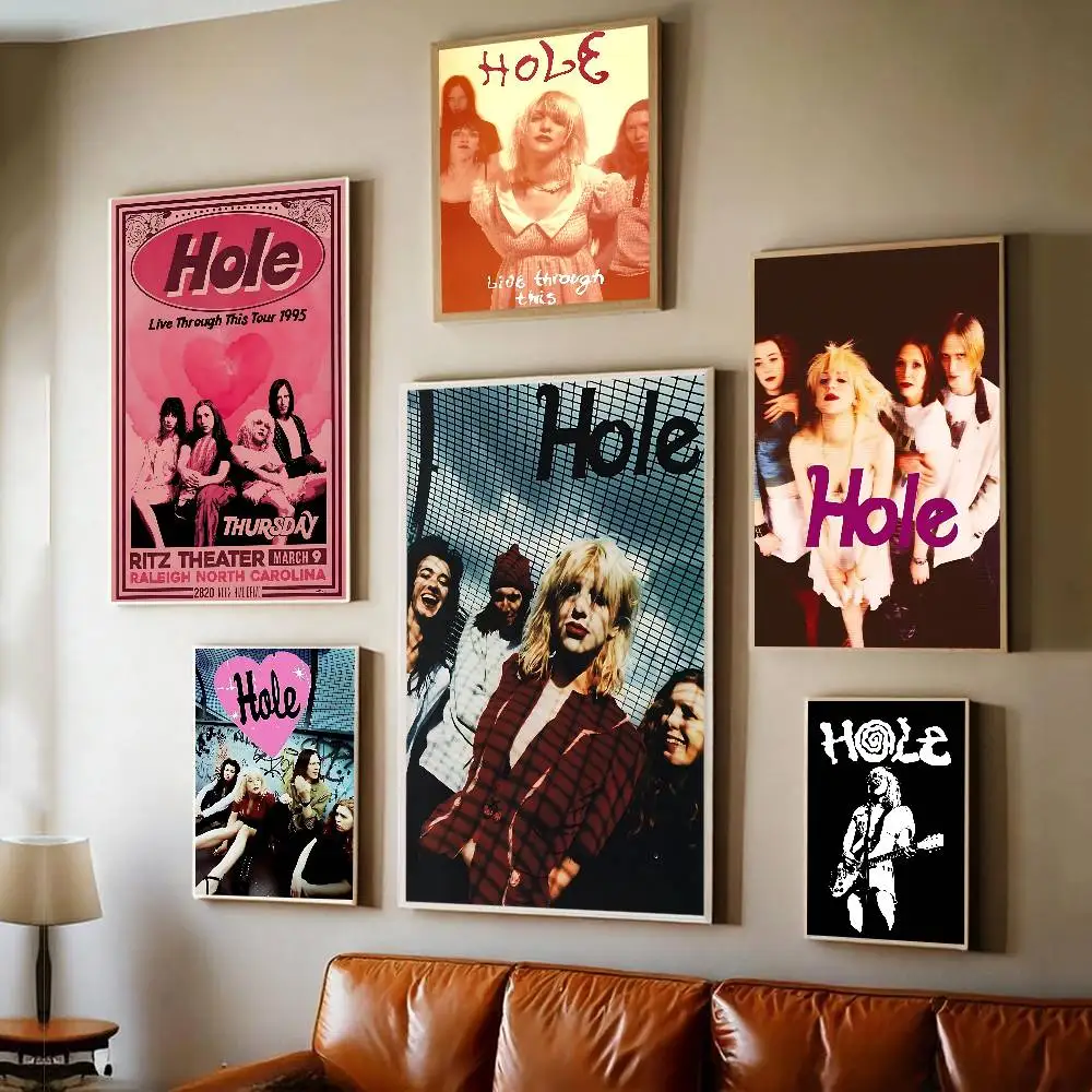 Alternative Rock Band H-Hole  Classic Vintage Posters HD Quality Wall Art Retro Posters for Home Room Wall Decor