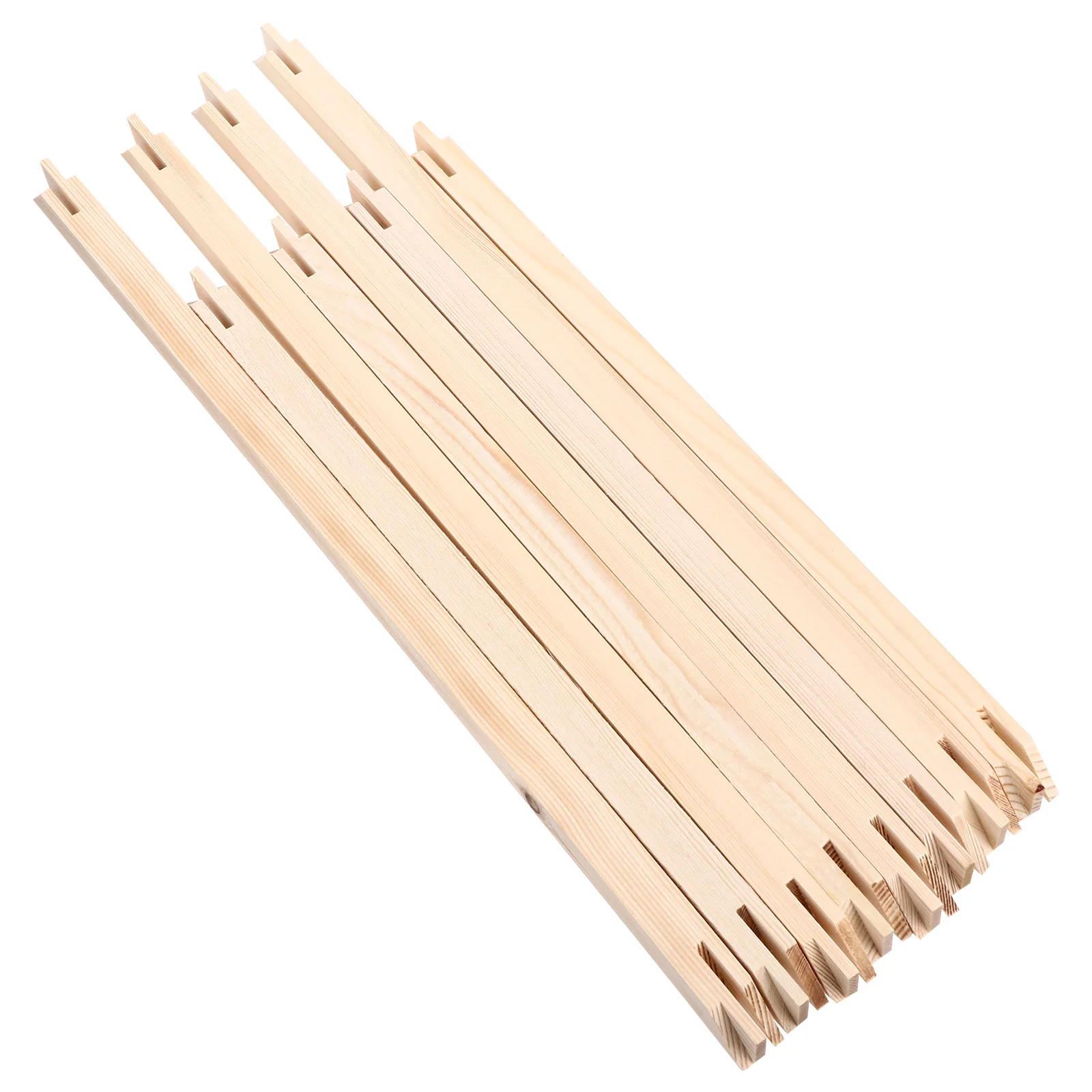 

8pcs Solid Wood Inner Frame Strips for DIY Oil Painting Photo Frames Durable Decorative Wooden Canvas Stretcher Bars Kit Art