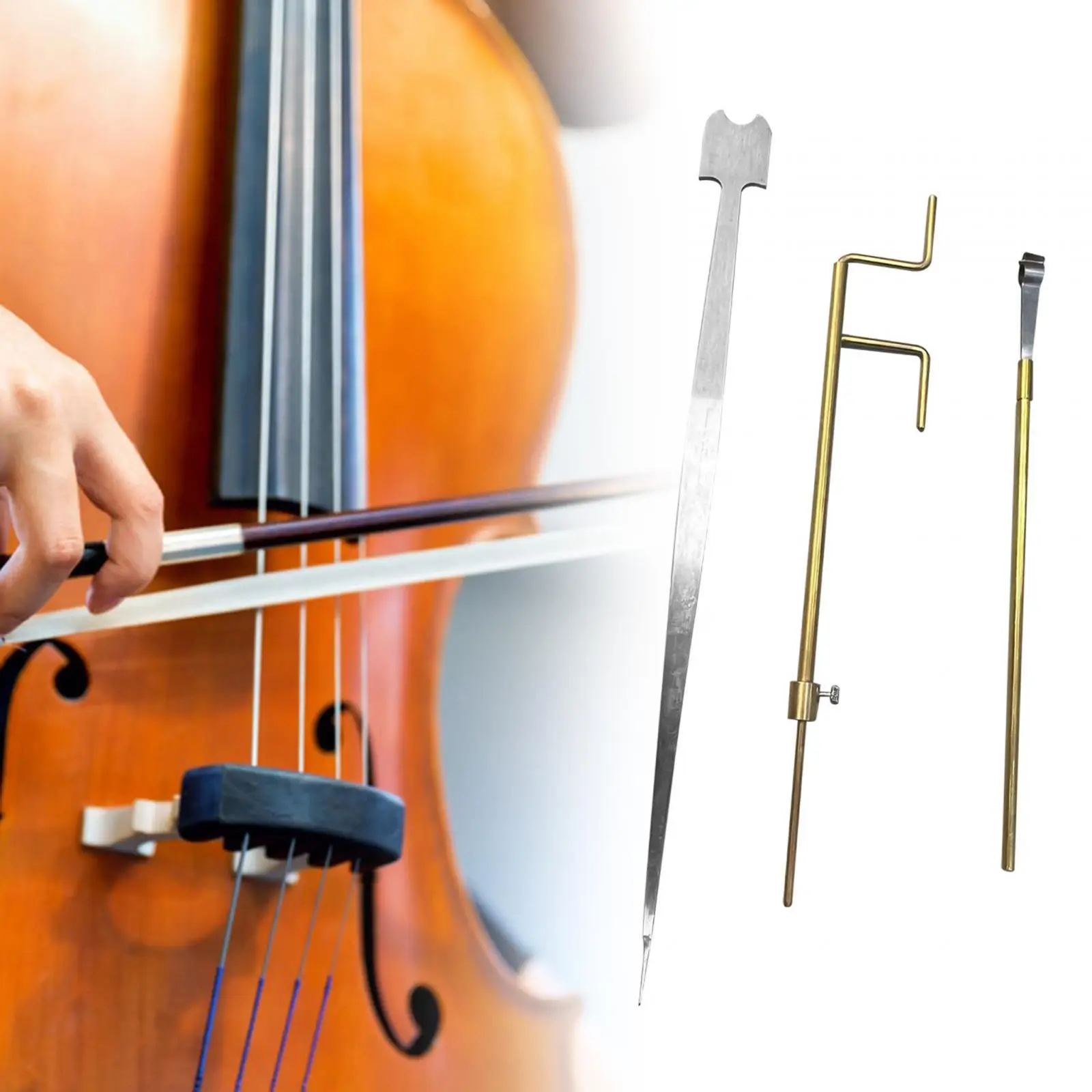 

3 Pieces Sound Column Clip and Setter Violin Luthier Install Repair Tool Kit