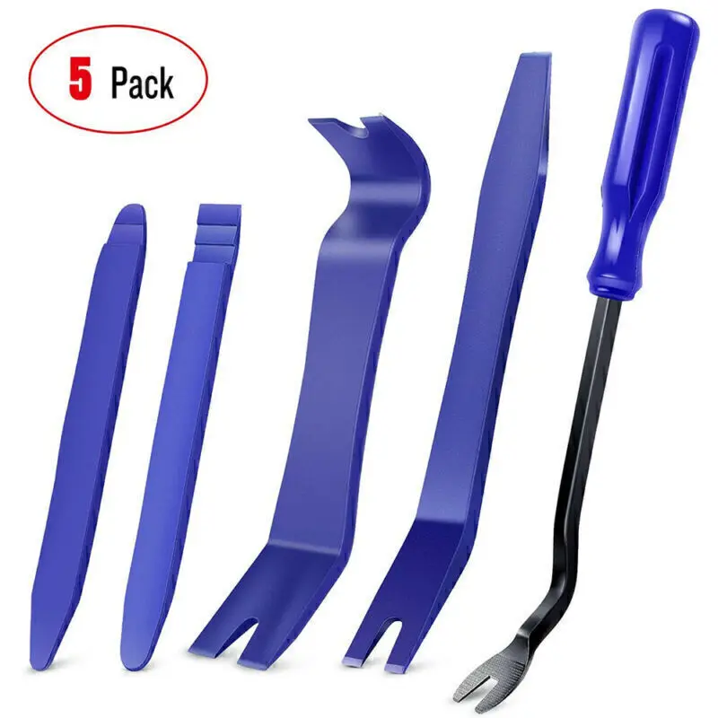 5Pcs Car Trim Removal Tool Auto Hand Tools Pry Bar Dash Panel Door Interior Kit