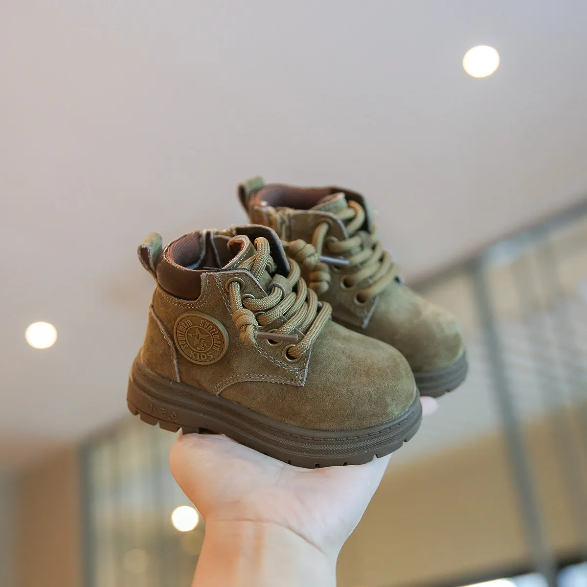 Winter Hot Selling Child Snow Boot Winter New Retro Child Suede Boot British Style Anti Slip Girl Short Boot Girl Fashion Boots