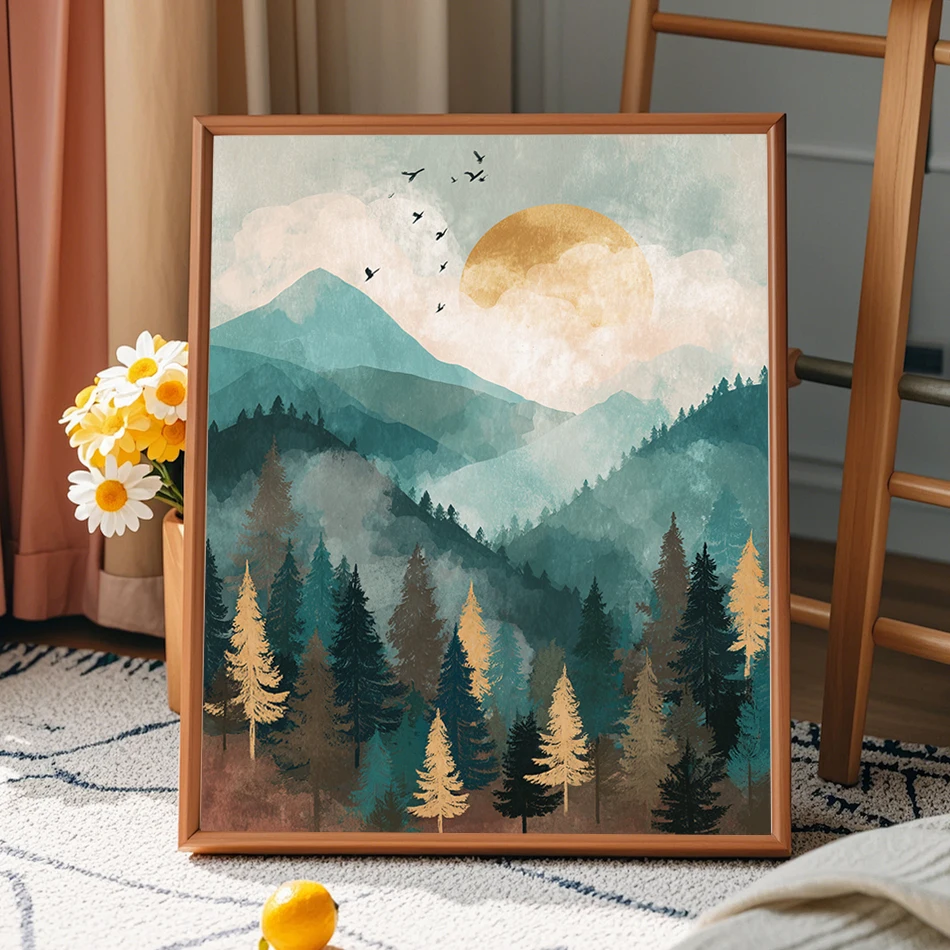 

SDOYUNO Painting By Number Novelties For Beginner Simple landscape hand drawn Scenery Paint Kit Adult Coloring Wall Decororation