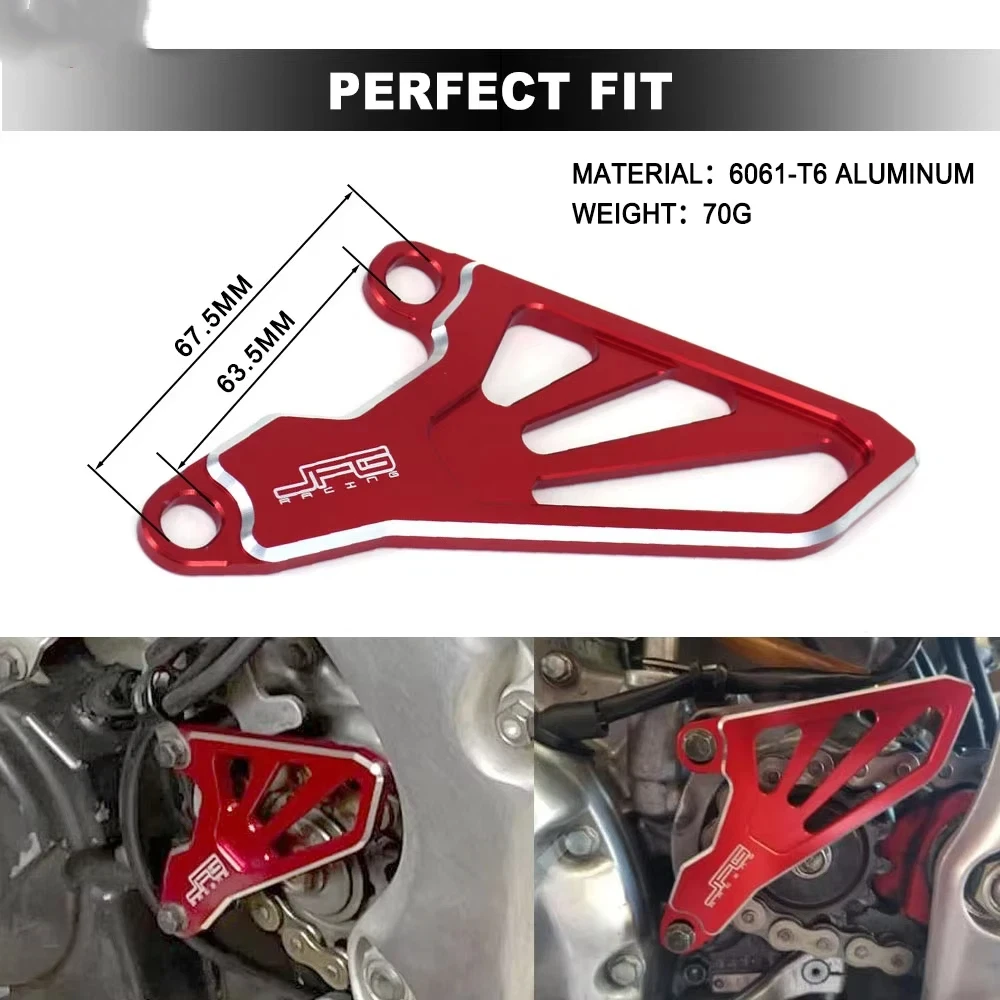 CNC Front Sprocket Cover Chain Protector Guard For HONDA CR250R CRF250R 250X CRF450R YAMAHA YZ125 YZ125X Motorcycles Accessories