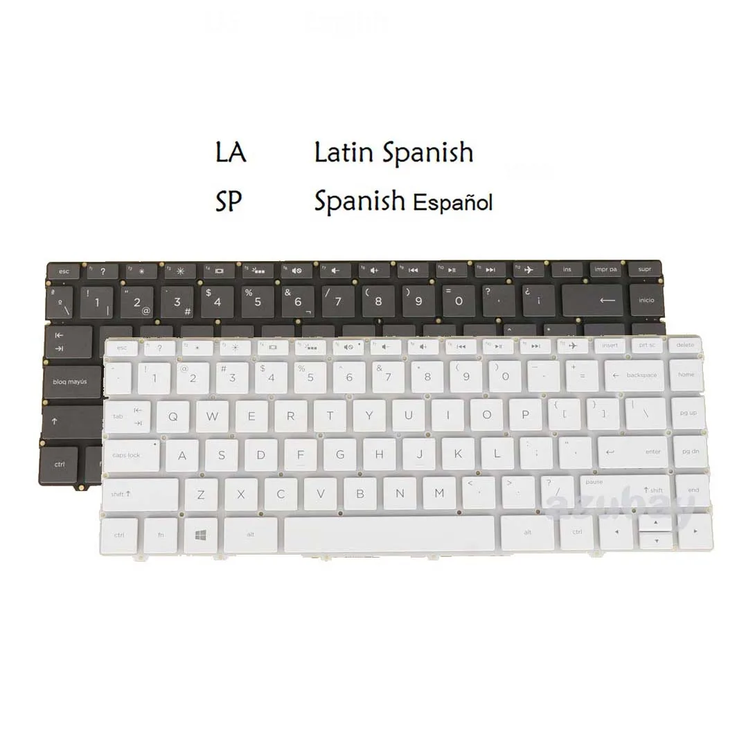 

Испанская клавиатура для ноутбука/La для Hp L04543-/L04544- Pk1321W1A17 Pk1321W1A23 Pk1321W1B17 Sn7162Bl1, Specter 13-Af 13-Af 13-Af000 13-Af000Ns 13-Af001La 13-Af002La 13-Af500 13T-Af000 с подсветкой, без рамки