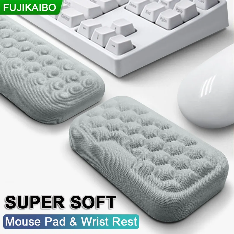 Keyboard Mouse Pad Wrist Protection Memory Foam Hand Rest Support For Office Computer Laptop Keyboard and Mouse Pad Wrist brace