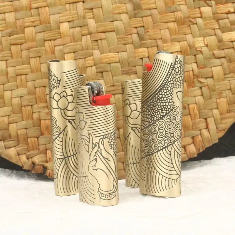 1Pc Pure Copper Bic Lighter Shell, Suitable for Bicj3J5 Lighter