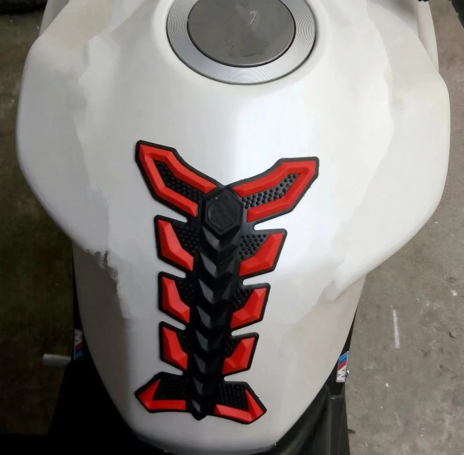 3d Kohle faser Motorrad Gastank Pad, Schädel Aufkleber Schutz, universelle Kraftstoff tank Aufkleber für Auto und Motorrad