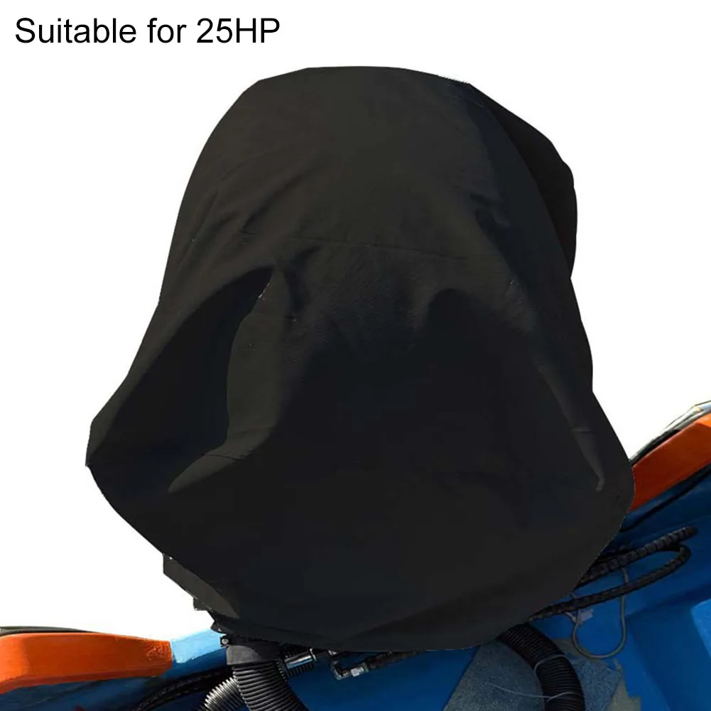 Outboard Engine Dust Cover 600D Oxford Fabric Rainproof Sun Resistant Dust Resistant for 25HP 50HP to 300HP Motors