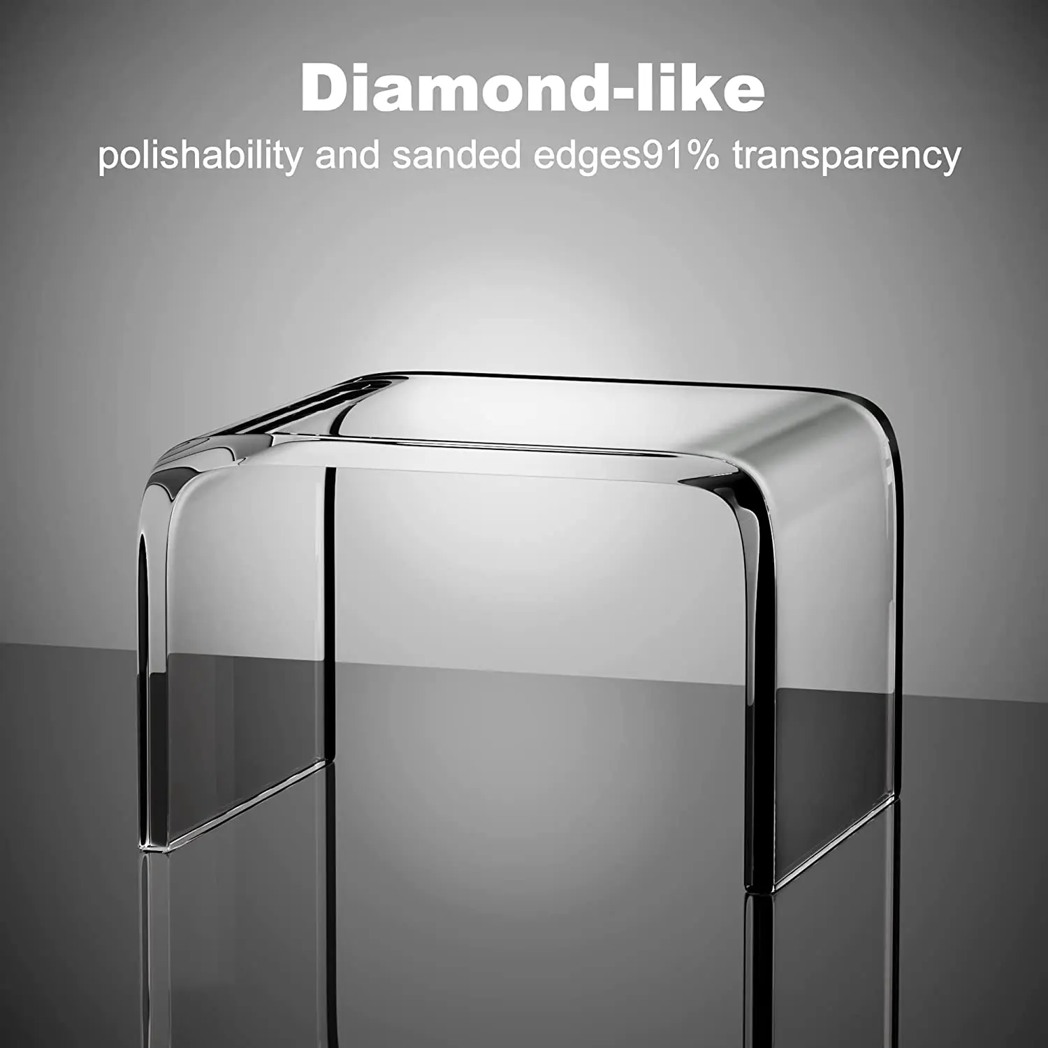 Strong Bearing Capacity Transparent Acrylic Shower Stool Clear Stool Chair Recreational Bar Stools For Living Room Bathroom