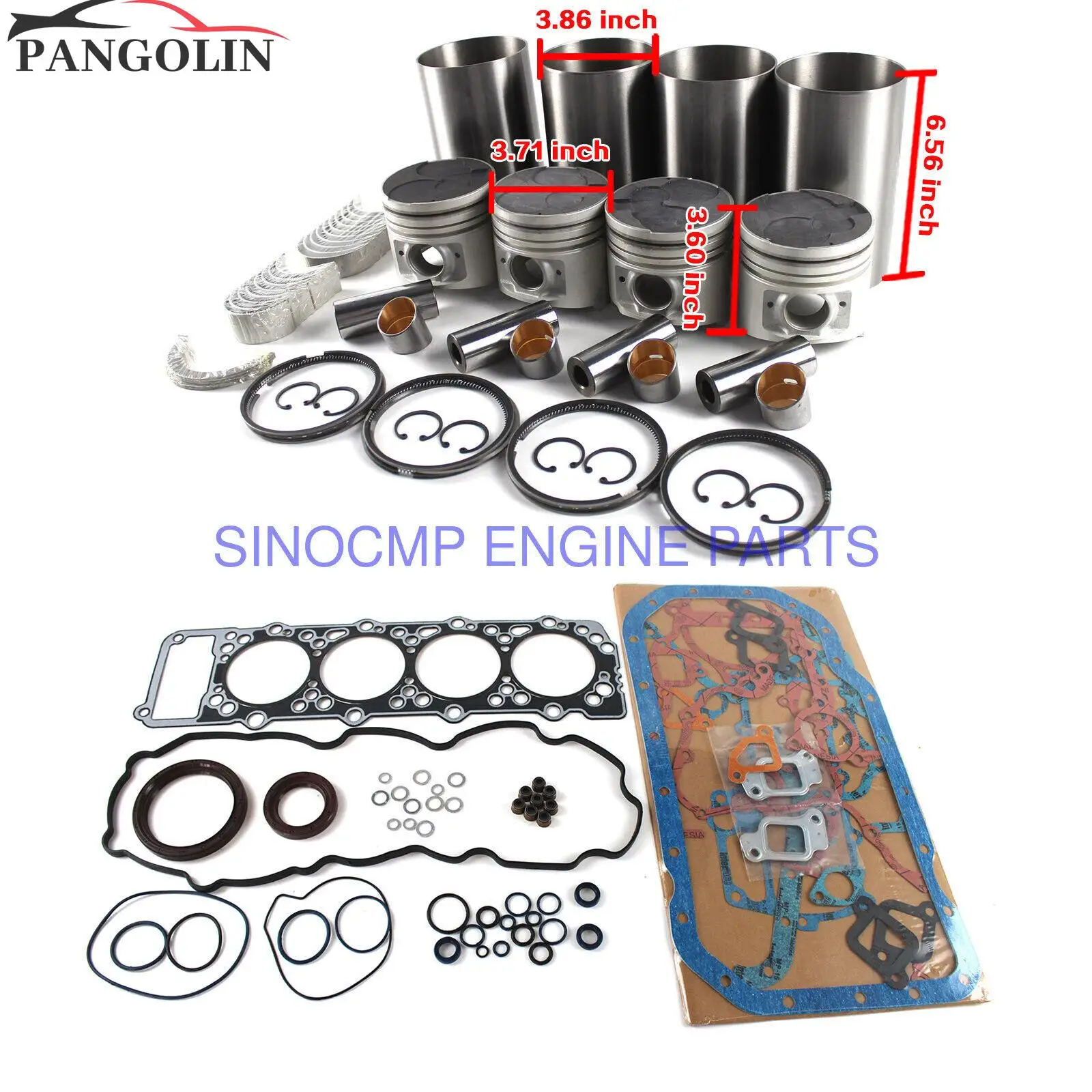 

4M40 4M40D 4M40TD Engine Rebuild Kit ME201780 for Mitsubishi Sumitomo SH60 SH60-2 CAT 307B Excavator Parts w/ 3 Months Warranty