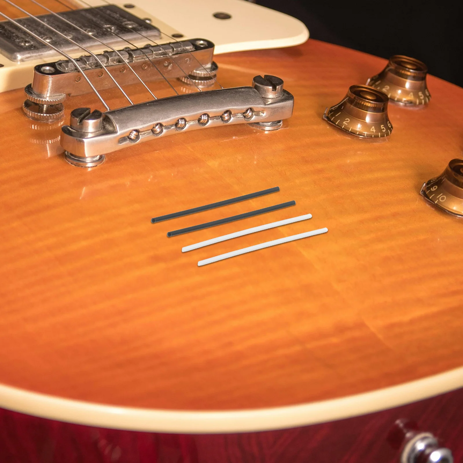 

40pcs Guitar Fingerboard Side Dot Markers 15Mm Black White Universal Fit For Acoustic Electric Guitar Instrument Fretboard Dots