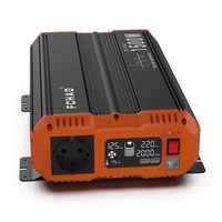 FCHAO Pure Sine Wave Inverter 1500W 12V to 220V 230Vac Power Inverter for Car, Home, Camping, RV