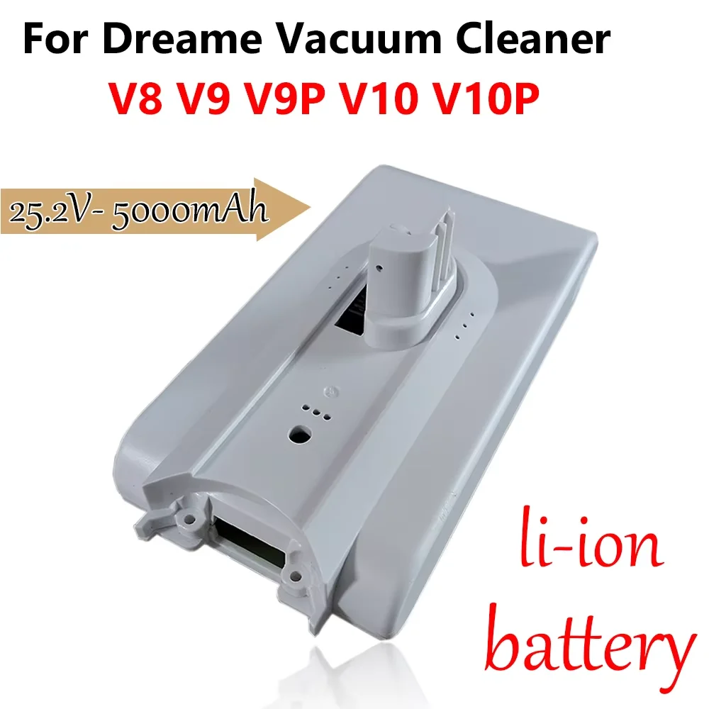 

(Original) 5000mAh Li ion Battery for Dreame V8 V9P XR VVN3 Handheld Cordless Vacuum Cleaner Parts Replacement Battery