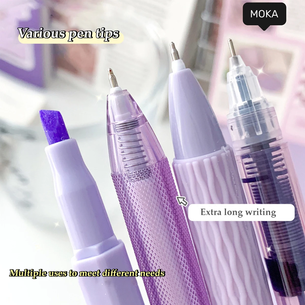 Brush Question Pen INS High-looking Student Exam Special Quick-drying Ink Press Pen Black ST Head 0.5mm Gel Pen Signature Pen