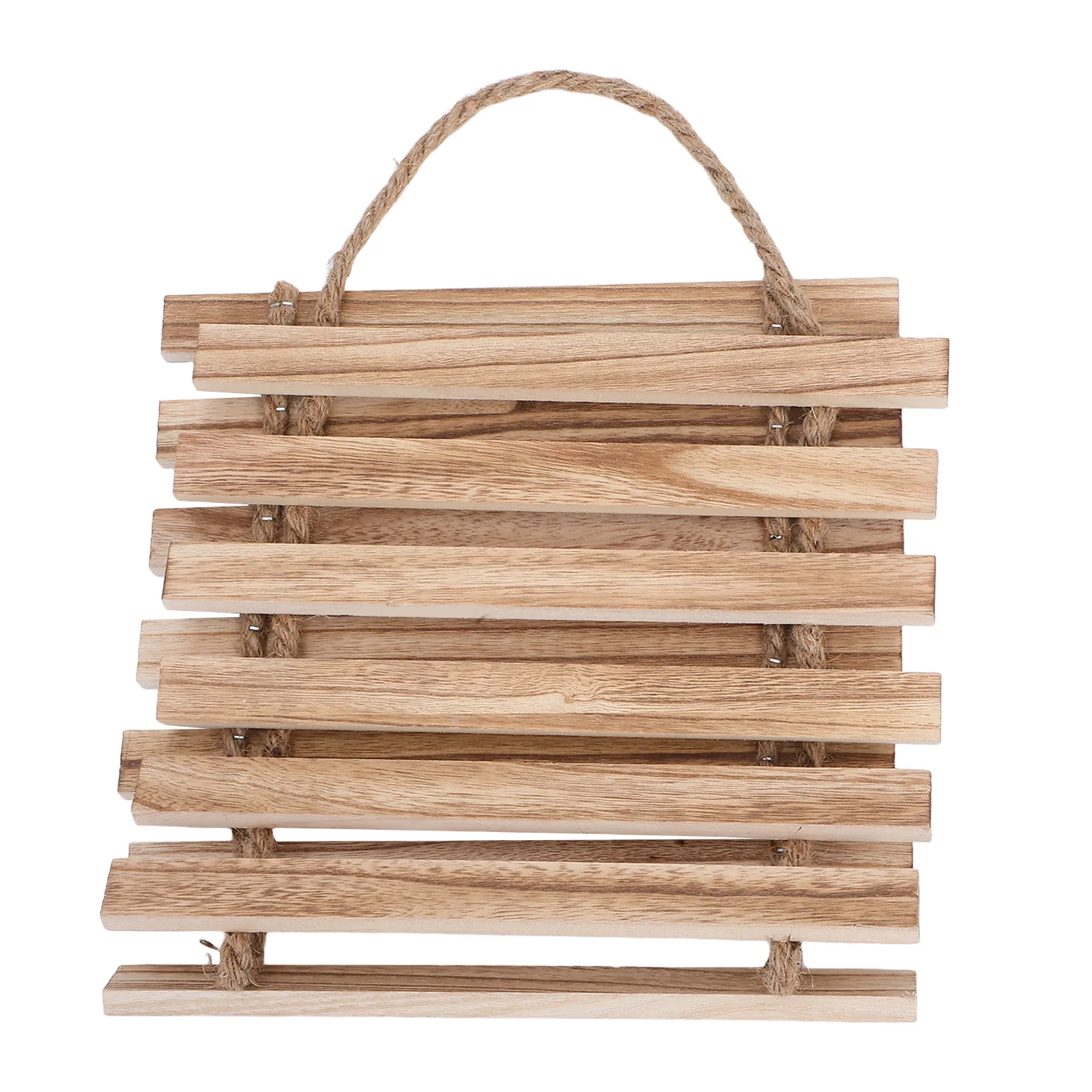 

Wooden Trellis Hanging Flower Rack - Weather-Resistant Natural Finish Wall Mounted Plant Support for Climbing Plants Balcony