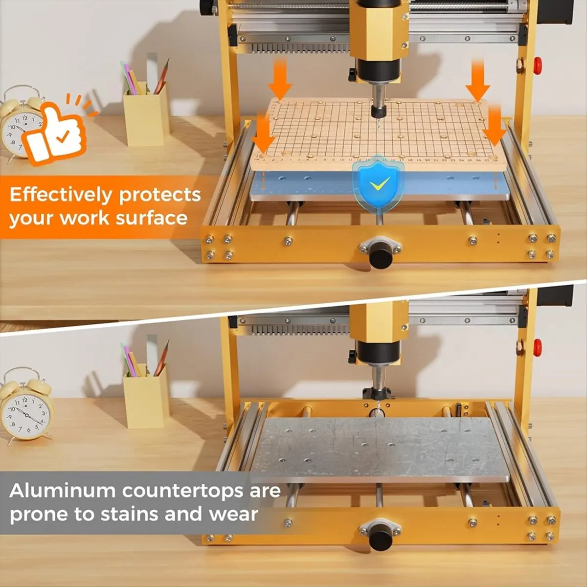 NEW CNC MDF Spoilboard for 3018 CNC Router Machine, Compatible with 3018 PRO MAX, 300 X 180 X 12mm, M6 Holes (6mm), Screws