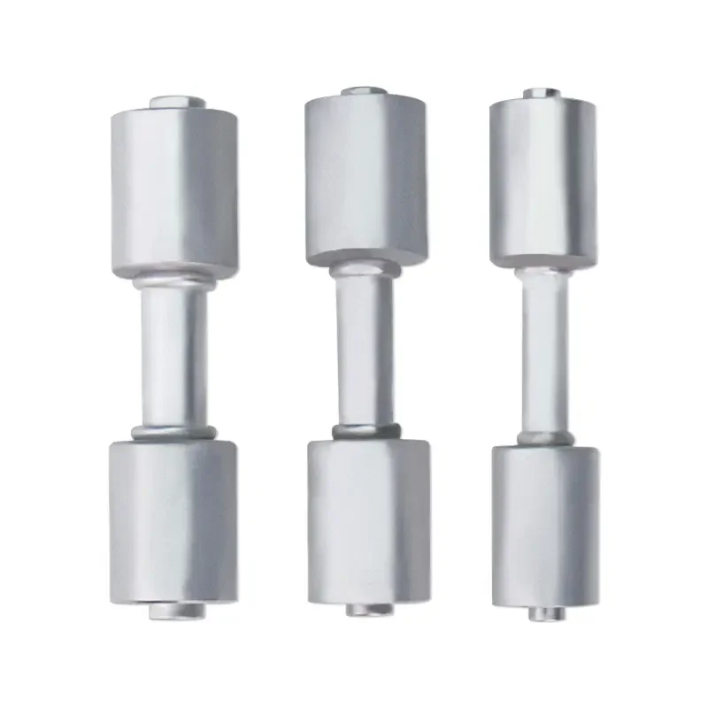 #6 #8 #10 AC Aluminum Fitting Straight Aluminum Beadlock Splice Fitting for A/C Reduced Barrier Hose 3/8 1/2 5/8