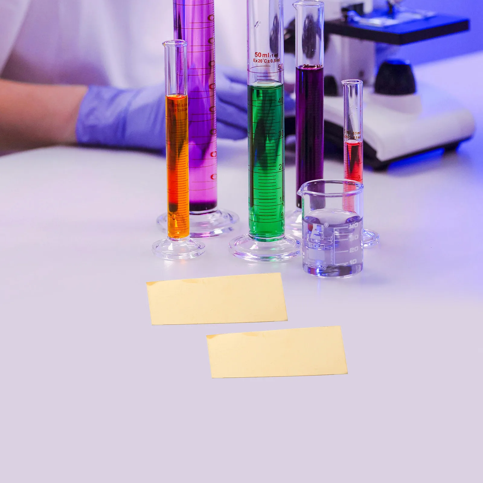 

10pcs Copper Sheets 5x2cm for Fruit Experiment Tools Teaching Supplies Reusable Plates Enhance Science Learning