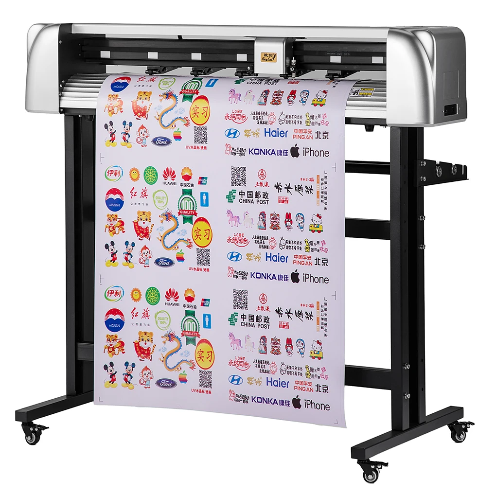 700mm Industrial Grade High-Speed Car Sticker Die Cutting Machine CCD Camera Dual Heads Cutter Graph Plotter Zhike