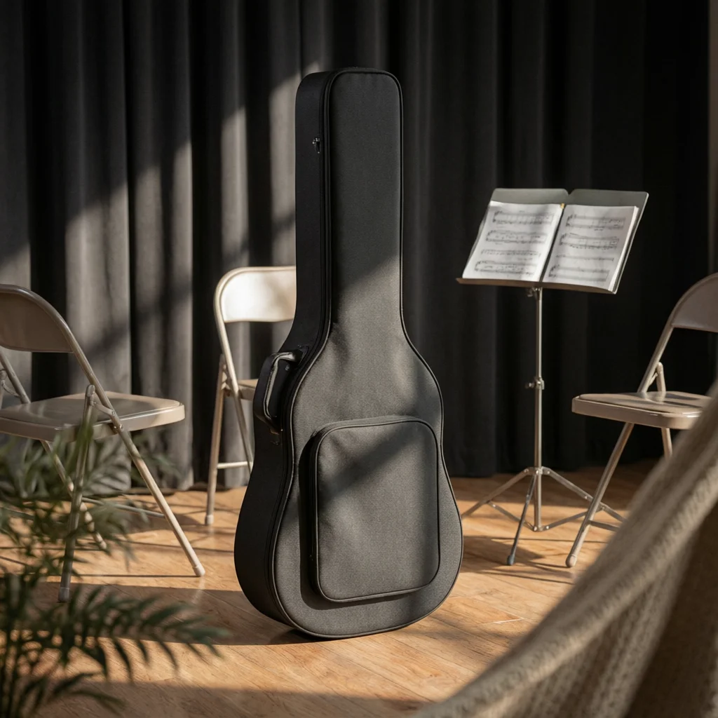 Violin Case Oxford Cloth Hard-Shell Violin Case String Instrument Carrier Front Pocket Musical Storage Lightweight