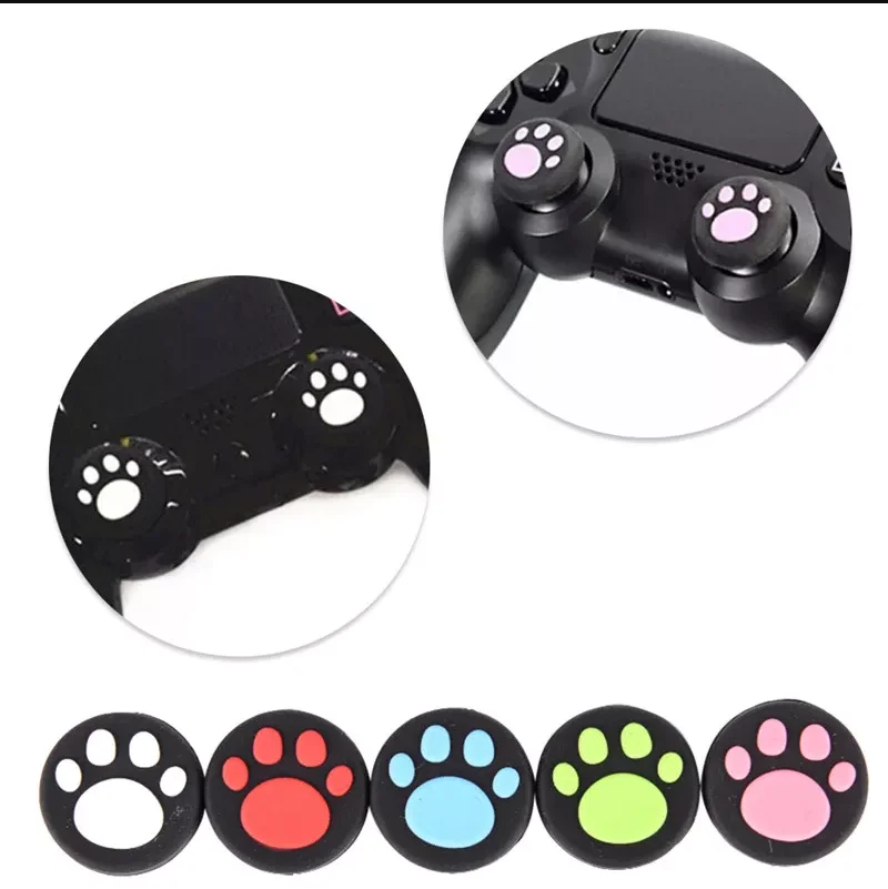 Gamepad Button Cap Cat Claw Rubber Particle Non-slip Rubber Particle Rocker Cap for PS5 PS4 PS3 PS2 XBOXOne XBOX360 Controller